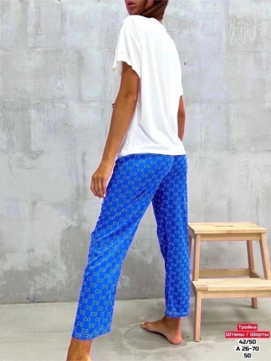 ☑️ Пижама женская , тройка ( штаны +шорты ) САДОВОД официальный интернет-каталог